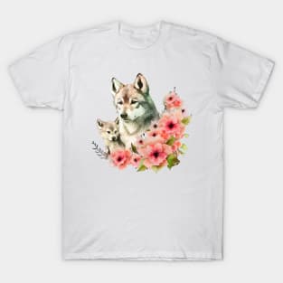 Wolf with baby T-Shirt